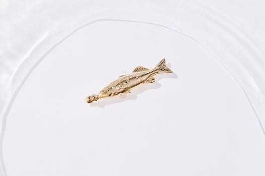 Golden Grace , Fish Necklace