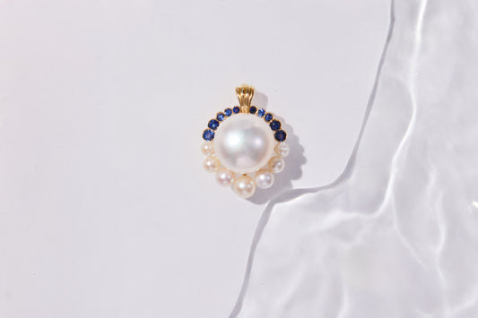 Sapphire & Pearl Necklace